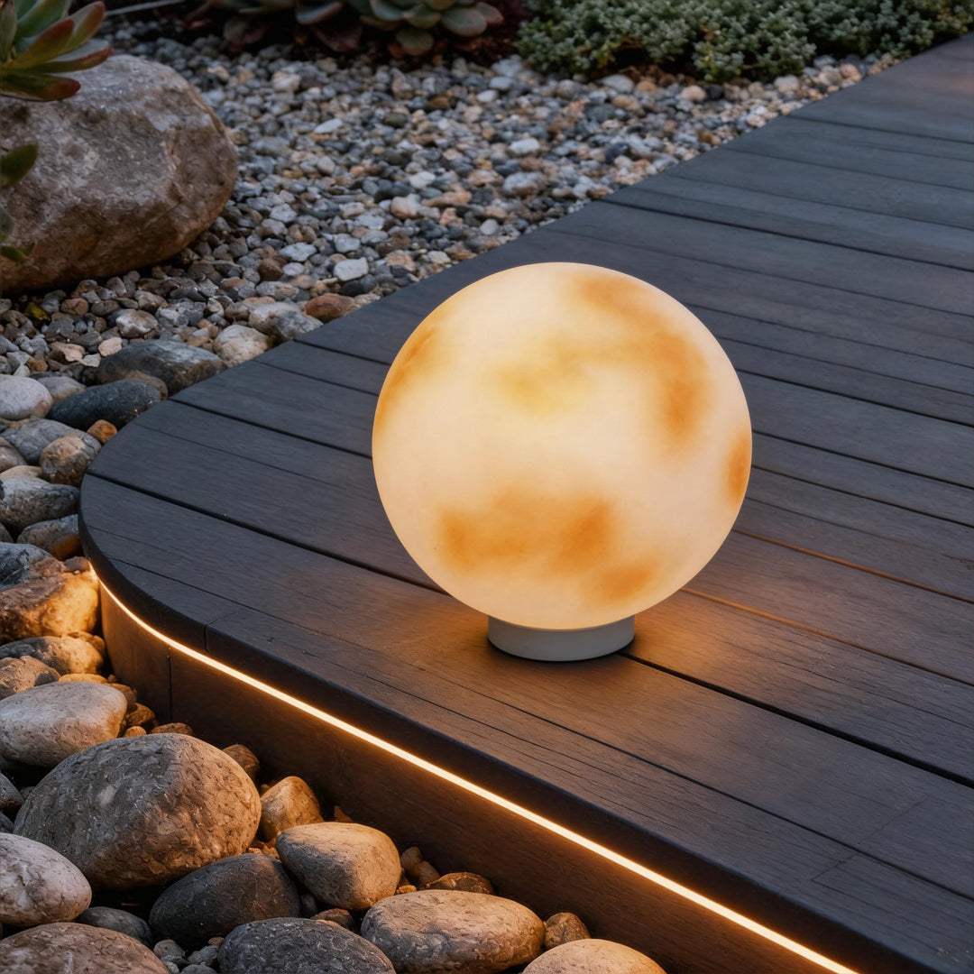 Elegant Moon-Shaped Solar Pillar Light with Dual Power Supply | Outdoor Lighting for Enchanting Ambiance 4