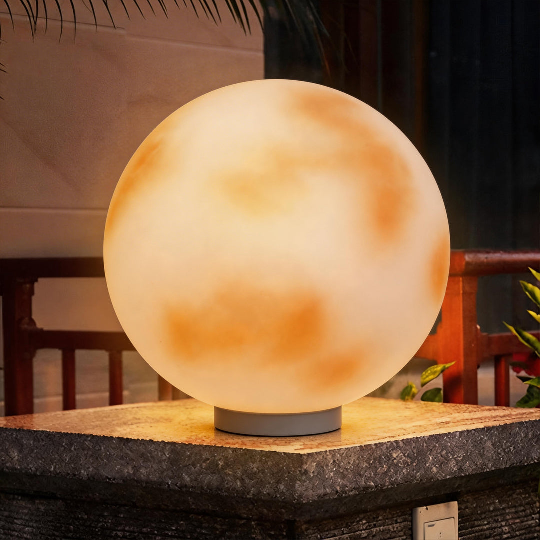 Elegant Moon-Shaped Solar Pillar Light with Dual Power Supply | Outdoor Lighting for Enchanting Ambiance 8