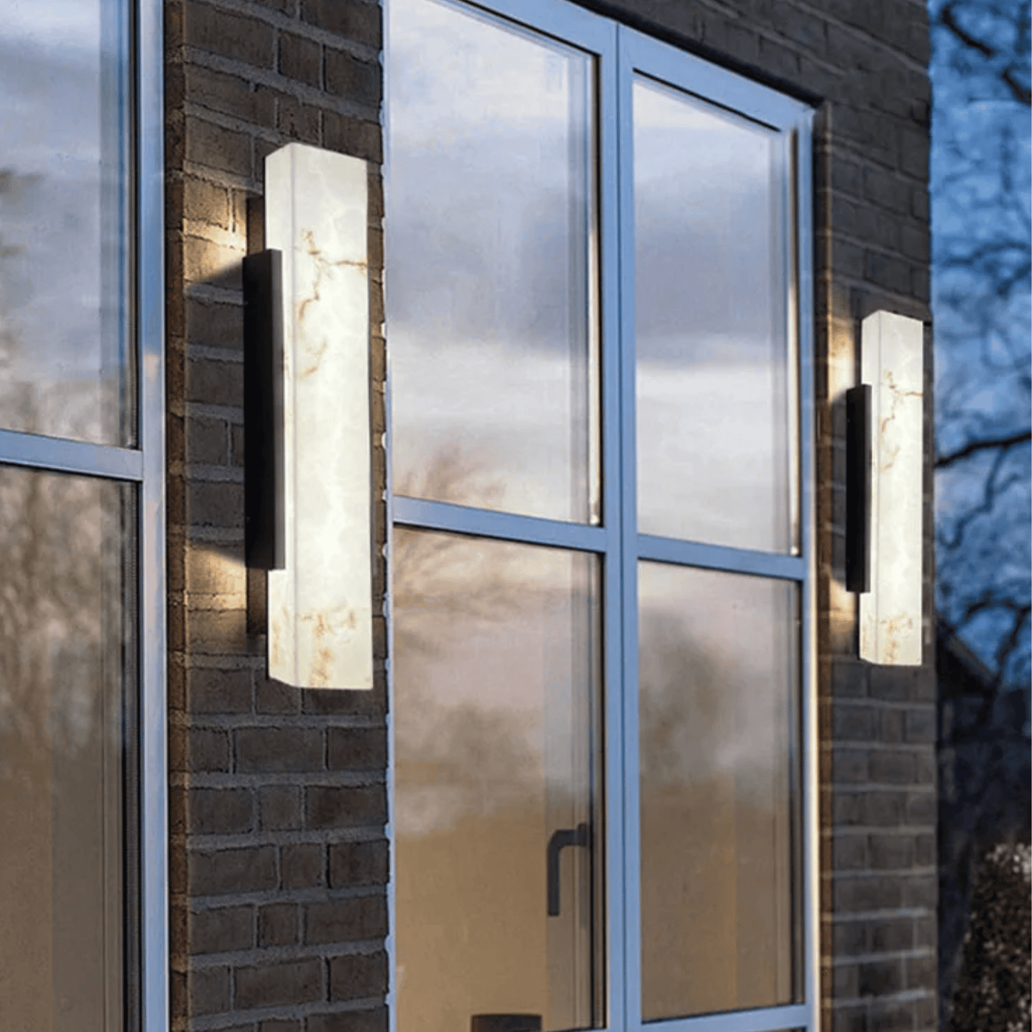 Elegant Outdoor Wall Light | Waterproof LED Sconce with Imitation Marble Finish | Timeless Ambiance for Modern Exteriors 5