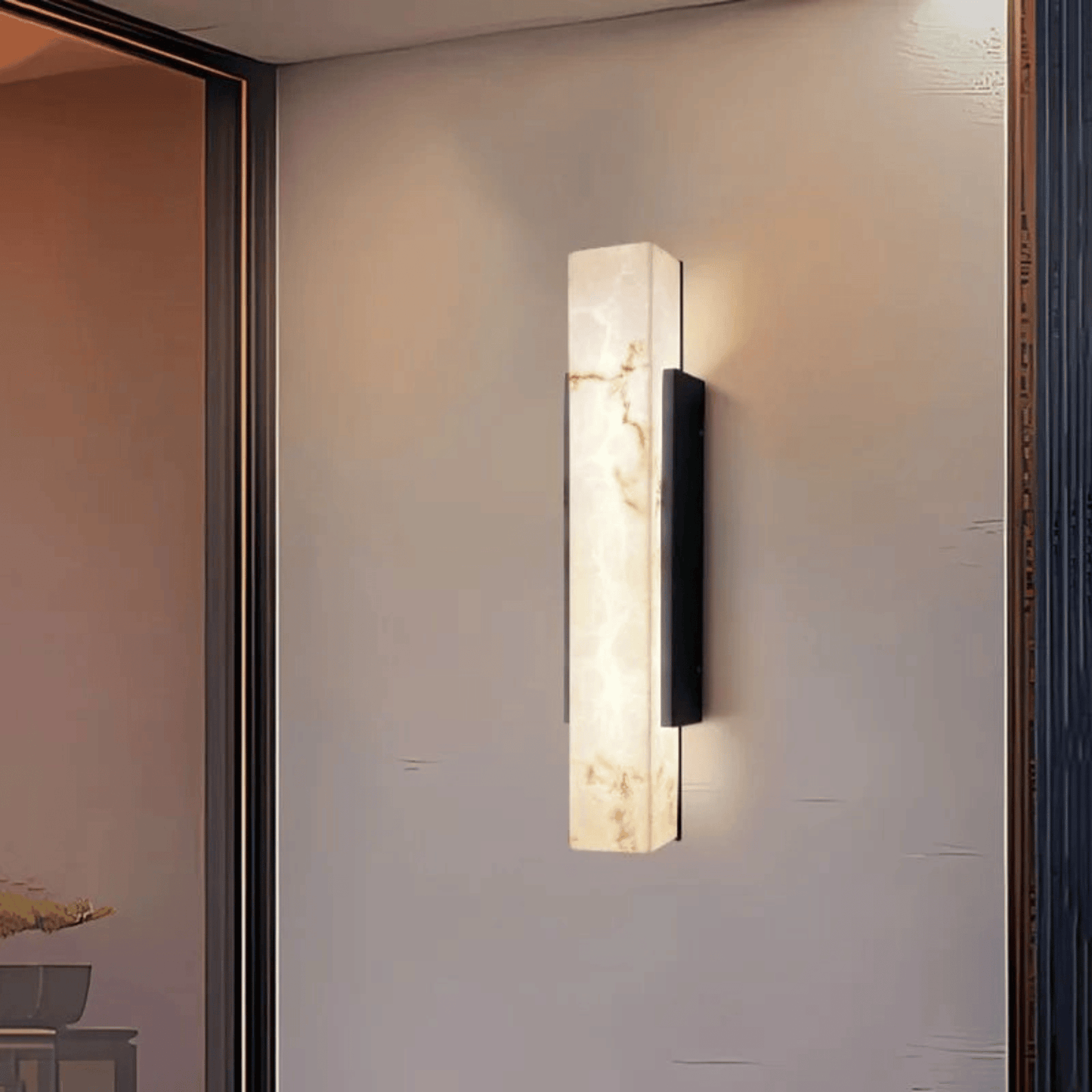 Elegant Outdoor Wall Light | Waterproof LED Sconce with Imitation Marble Finish | Timeless Ambiance for Modern Exteriors 6