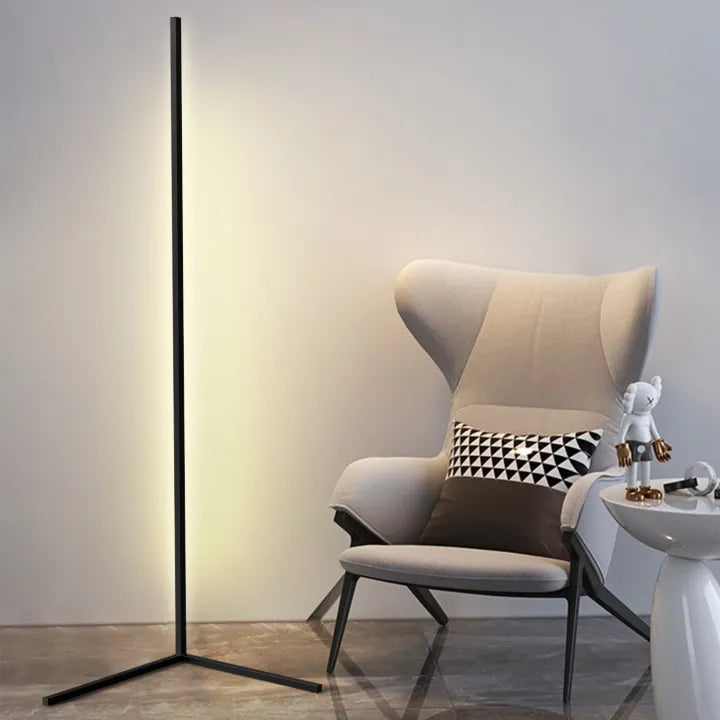 Elegant | Black Floor Lamp with Dimmable LED & Remote Control | Modern Design for Versatile Living Room Lighting 5