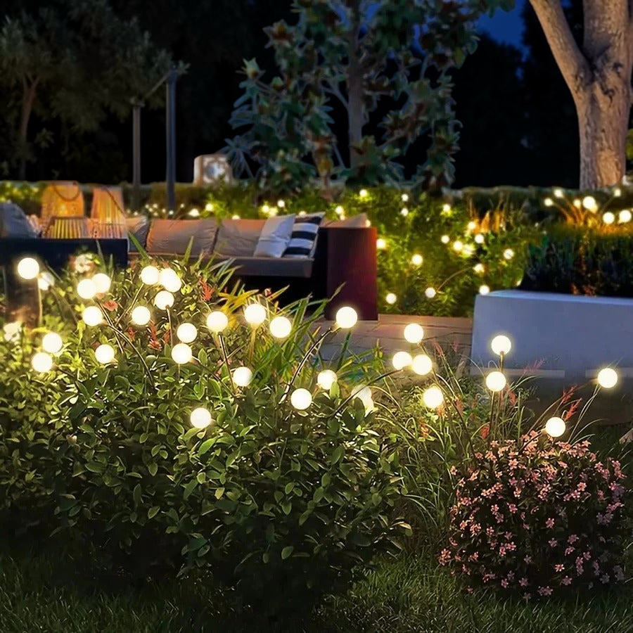 Enchanting Solar Garden Lights | Flexible Firefly Design for Custom Outdoor Decor 0