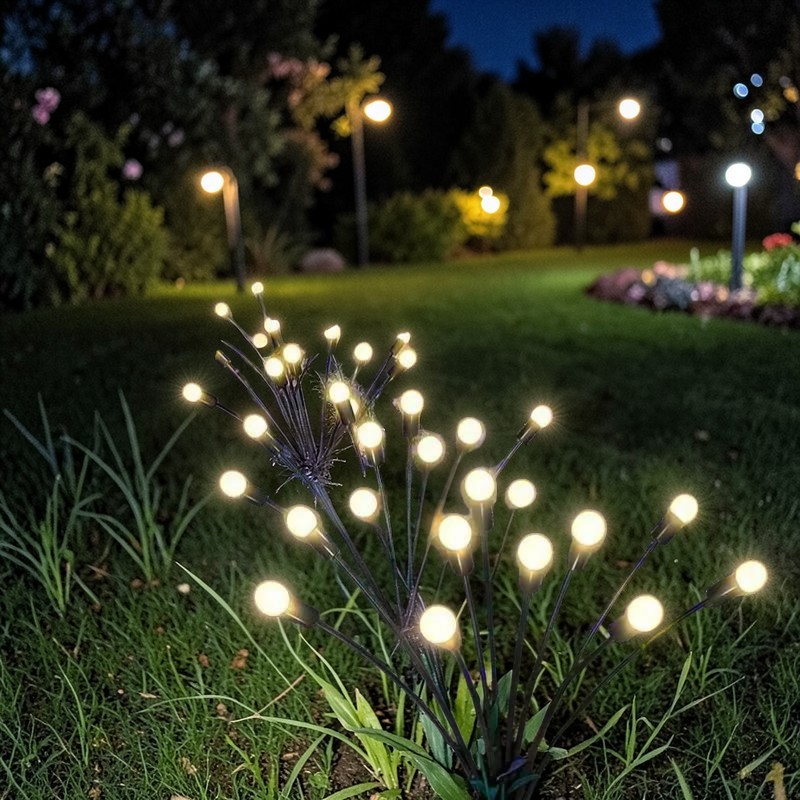 Enchanting Solar Garden Lights | Flexible Firefly Design for Custom Outdoor Decor 1