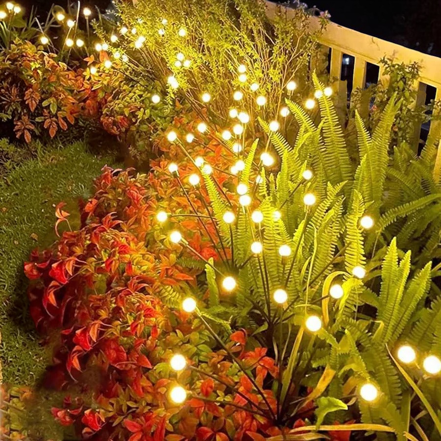 Enchanting Solar Garden Lights | Flexible Firefly Design for Custom Outdoor Decor 3