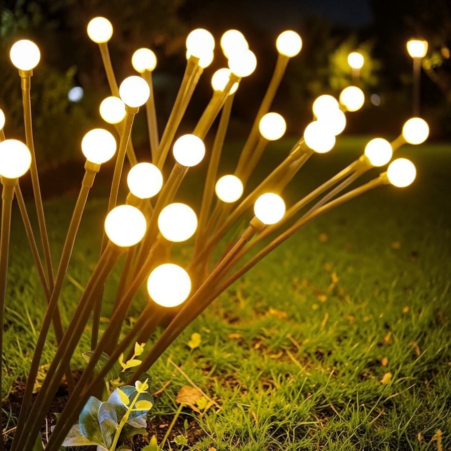 Enchanting Solar Garden Lights | Flexible Firefly Design for Custom Outdoor Decor 4
