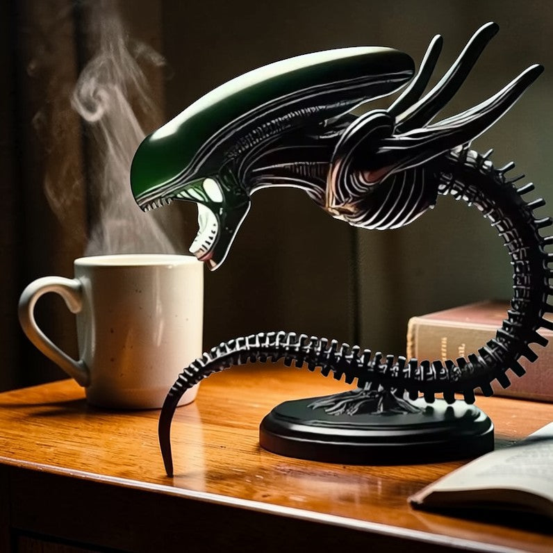 Galactic Terror | Alien Desk Lamp with Intricate Biomechanical Design | USB Powered LED Lighting for Unique Home Decor 1