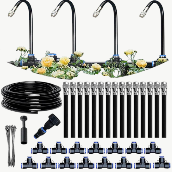 Garden Essentials | Drip Irrigation System with 360° Flexible Hose | Water-Efficient Solution for Healthy Plant Growth 0
