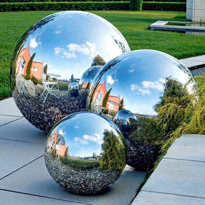 Garden Ornaments | Stainless Steel Viewing Balls with Reflective Finish | Lightweight Outdoor Decor for Stunning Aesthetics 0