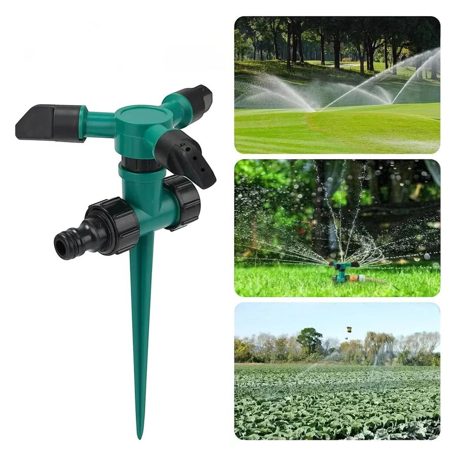 Garden Sprinkler System | 360° Rotating Coverage & Adjustable Control | Efficient Irrigation for Lush Lawns 0