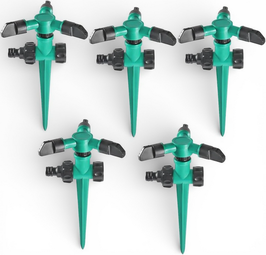 Garden Sprinkler System | 360° Rotating Coverage & Adjustable Control | Efficient Irrigation for Lush Lawns 1