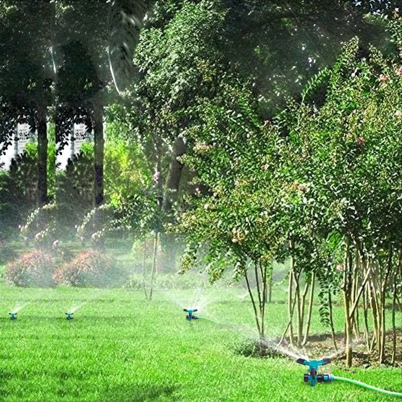 Garden Sprinkler System | 360° Rotating Coverage & Adjustable Control | Efficient Irrigation for Lush Lawns 3