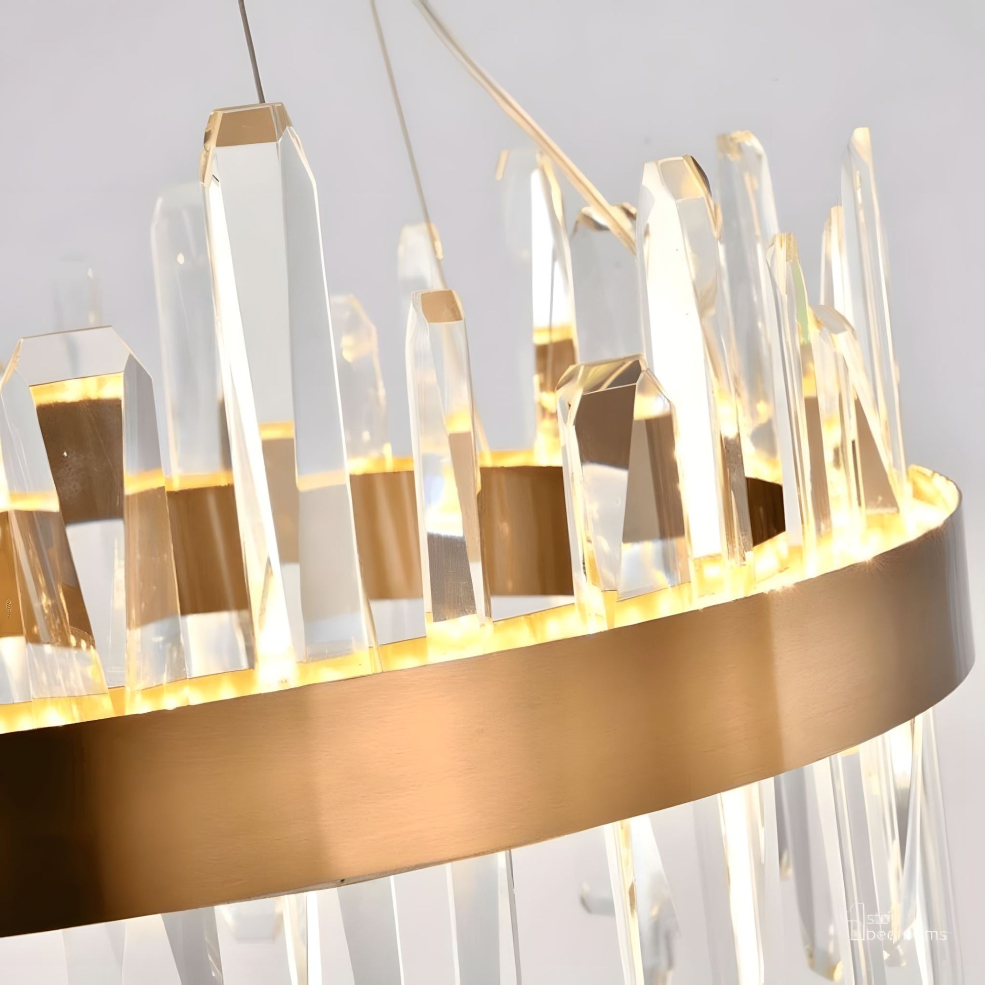 Golden Ice | Modern Crystal Chandelier with Adjustable Height | Elegant Design for Dazzling Illumination 5