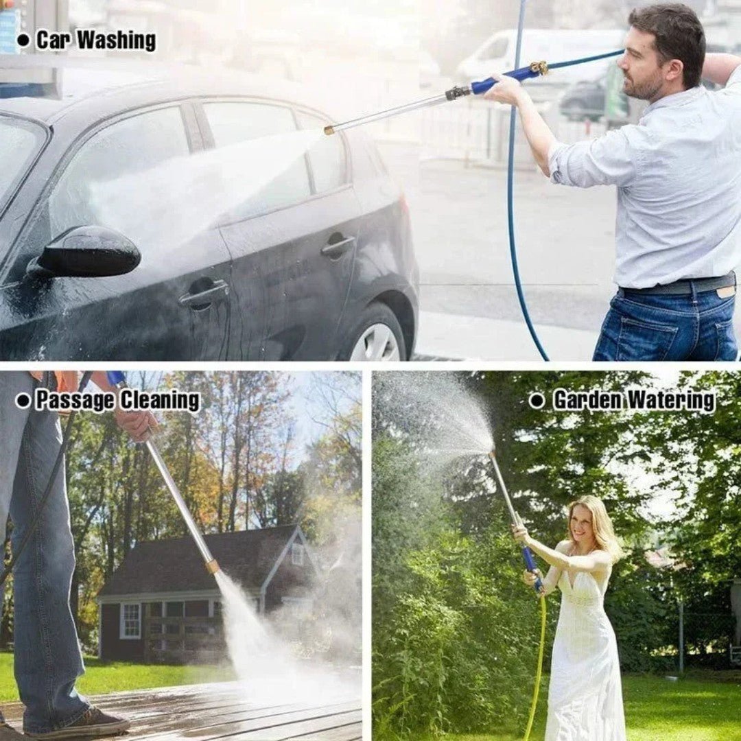 High Pressure Hose Nozzle for Garden Hose with Adjustable Spray | Durable Cleaning Tool for Effortless Washing