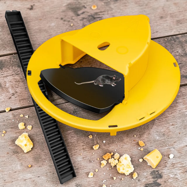 Humane Mouse Trap Cover | Reusable Bucket Mice Trap with Automatic Reset | Efficient Pest Control Solution for Homes and Businesses 1