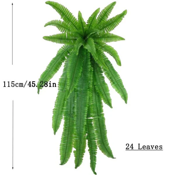 Lifelike Artificial Boston Fern | UV-Resistant Faux Plant for Indoor & Outdoor Decor 3
