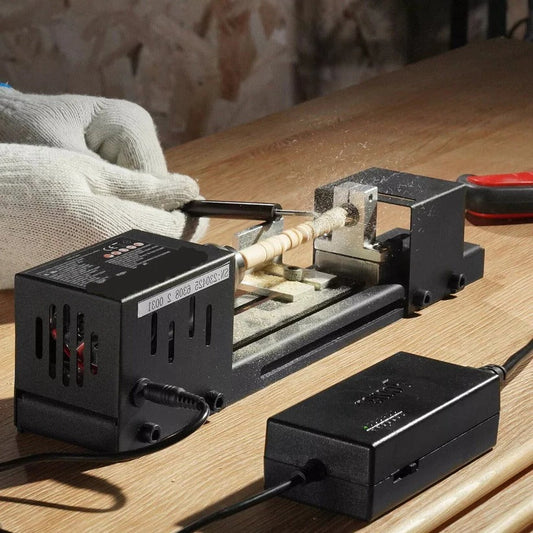 Mini Wood Lathe | High-Speed Wood Turning Lathe with 7000 RPM | Compact Design for Precision DIY Woodworking 1