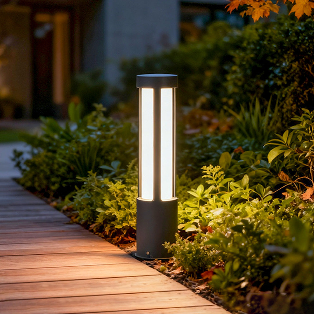 Modern LED Bollard Lights Outdoor | IP65 Waterproof with Adjustable Heights | Elegant Exterior Lighting for Pathways and Gardens 2