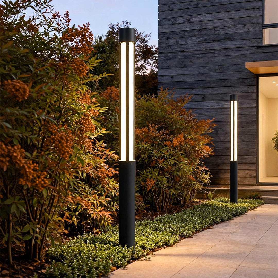 Modern LED Bollard Lights Outdoor | IP65 Waterproof with Adjustable Heights | Elegant Exterior Lighting for Pathways and Gardens 3