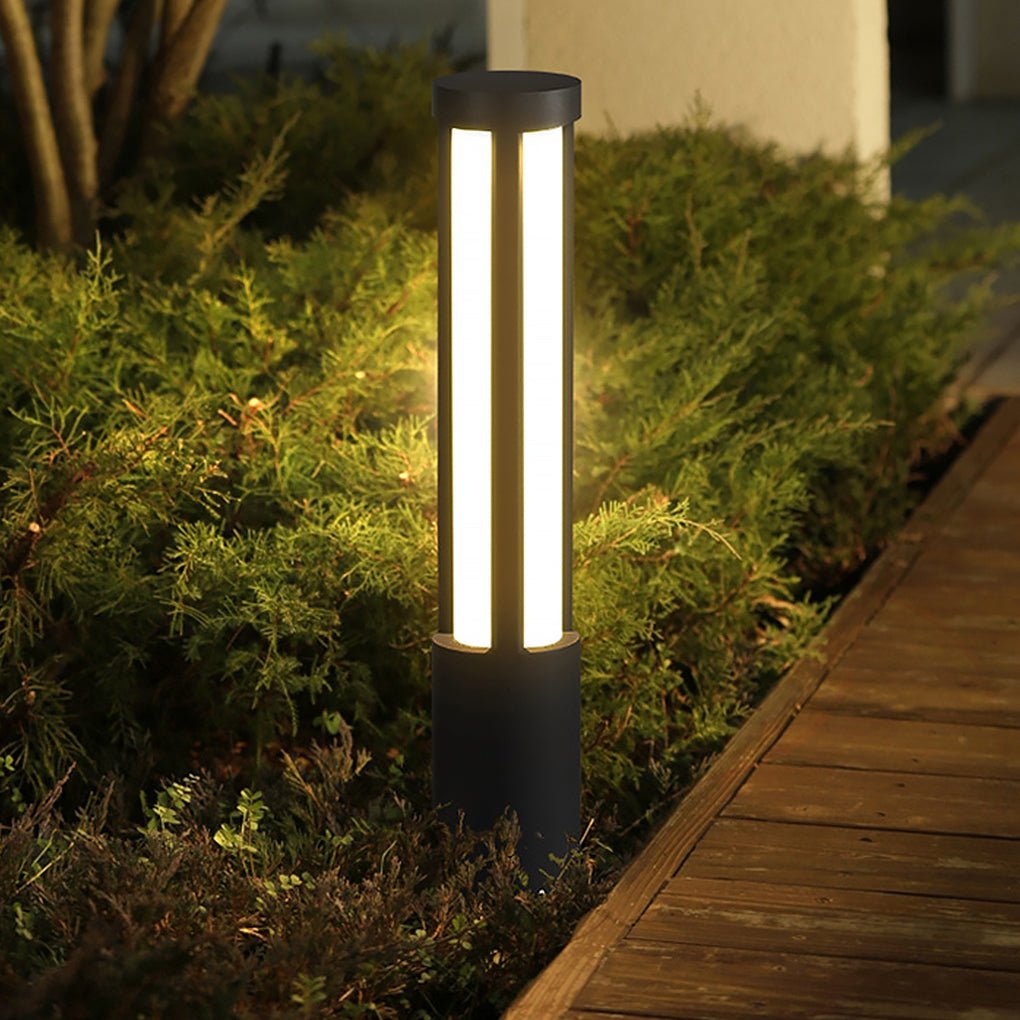 Modern LED Bollard Lights Outdoor | IP65 Waterproof with Adjustable Heights | Elegant Exterior Lighting for Pathways and Gardens 6
