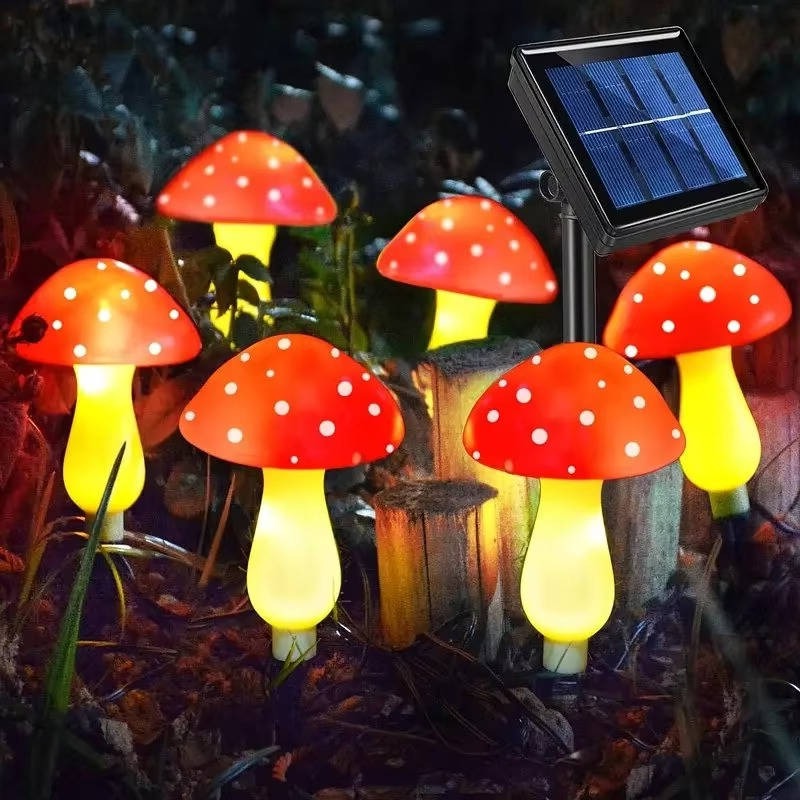 Outdoor Solar Lights | 12-Pack Decorative Mushroom Lights with 8 Modes | Weatherproof Garden Lighting for Enchanting Atmosphere 1