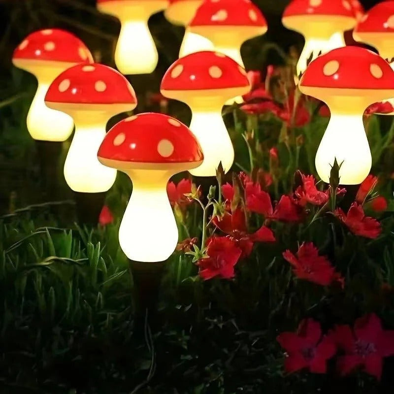 Outdoor Solar Lights | 12-Pack Decorative Mushroom Lights with 8 Modes | Weatherproof Garden Lighting for Enchanting Atmosphere 5
