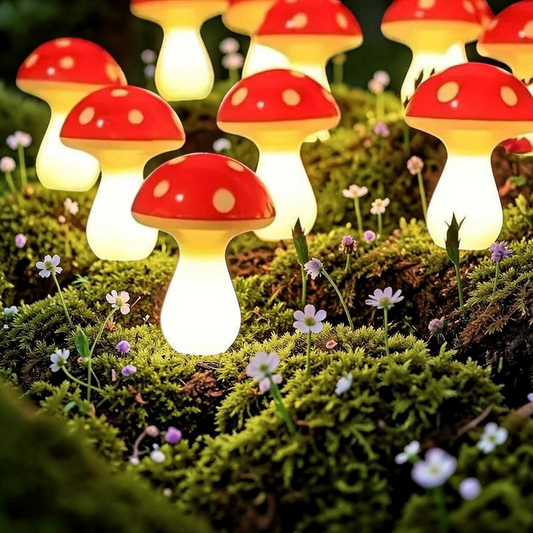 Outdoor Solar Lights | 12-Pack Decorative Mushroom Lights with 8 Modes | Weatherproof Garden Lighting for Enchanting Atmosphere 5