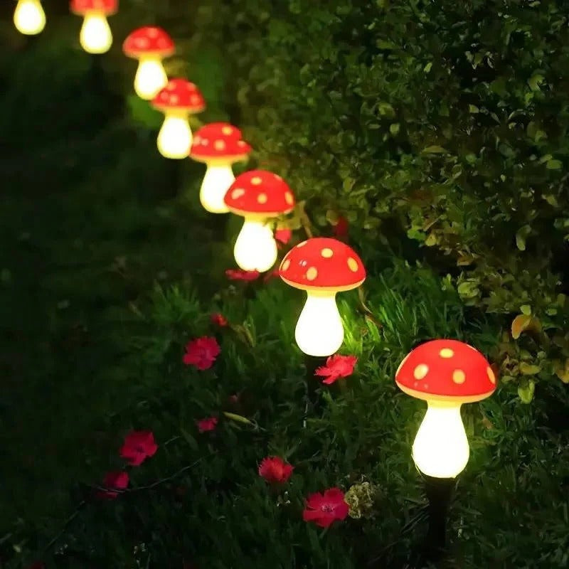Outdoor Solar Lights | 12-Pack Decorative Mushroom Lights with 8 Modes | Weatherproof Garden Lighting for Enchanting Atmosphere 7
