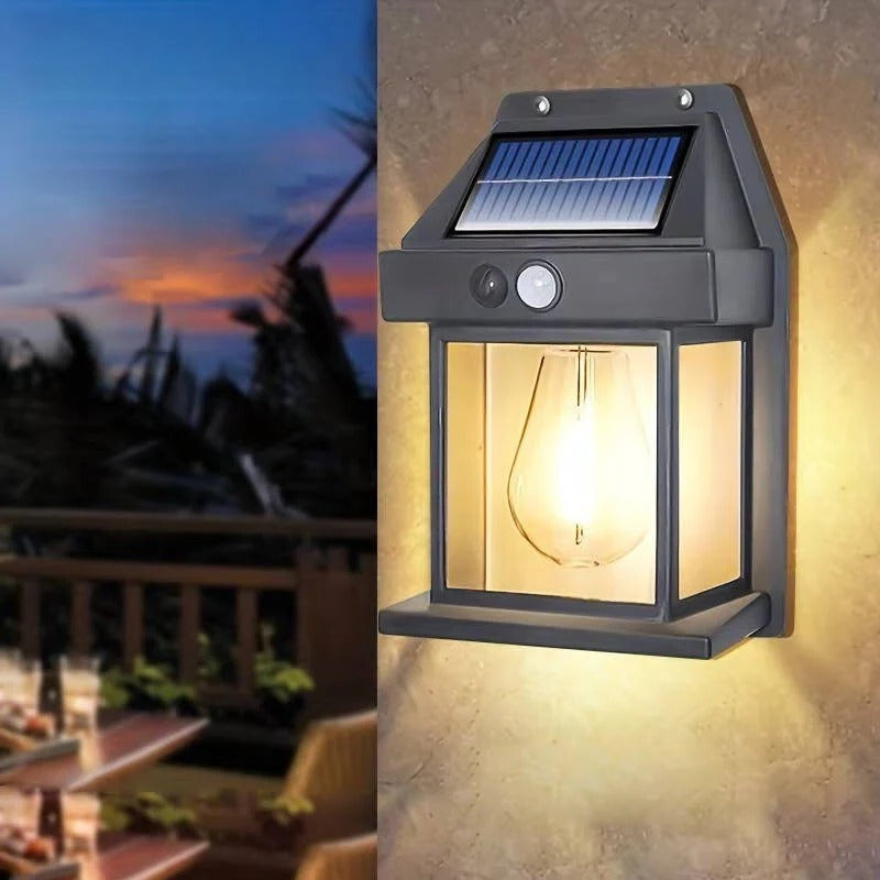 Outdoor Solar Wall Lights | Motion-Activated Solar Powered Wall Lamps with Adjustable Modes | Weatherproof Lighting for Enhanced Safety 0
