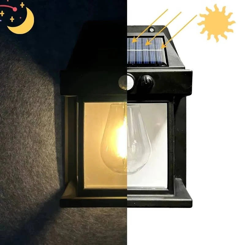 Outdoor Solar Wall Lights | Motion-Activated Solar Powered Wall Lamps with Adjustable Modes | Weatherproof Lighting for Enhanced Safety 1