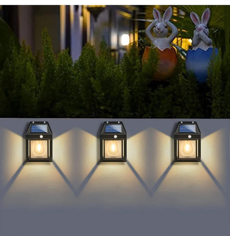 Outdoor Solar Wall Lights | Motion-Activated Solar Powered Wall Lamps with Adjustable Modes | Weatherproof Lighting for Enhanced Safety 5