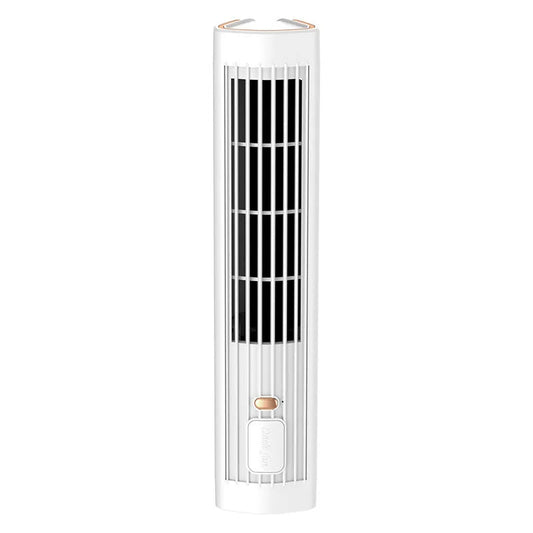 Portable Air Conditioner Tower Fan | Bladeless Design with USB Rechargeable Battery | Compact Cooling Solution for Home and Office 0