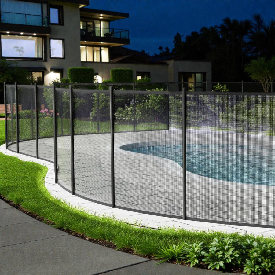 Removable Mesh Pool Fence | Lightweight Barrier with Secure Locking Panels | Child and Pet Safety Solution 0