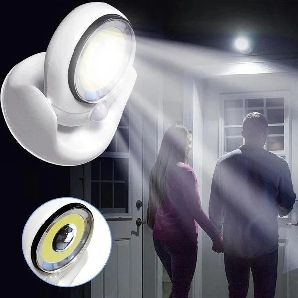 Smart Motion Sensor LED Lamp | 360° Rotatable Base for Indoor & Outdoor Lights 0