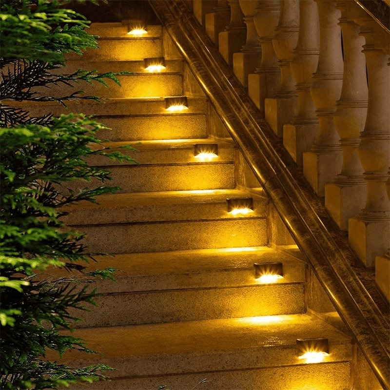 Solar Garden Lights | Outdoor Waterproof Stair Lights with Dusk to Dawn Sensor | Reliable Illumination for Safety 3