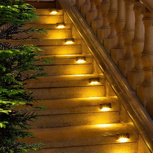 Solar Garden Lights | Outdoor Waterproof Stair Lights with Dusk to Dawn Sensor | Reliable Illumination for Safety 3