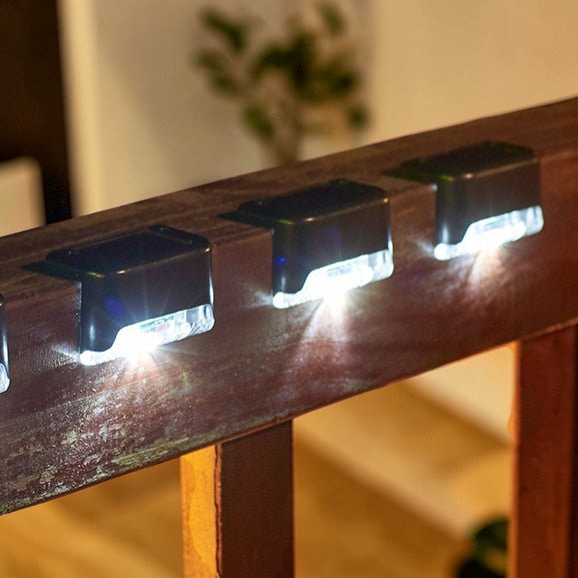 Solar Garden Lights | Outdoor Waterproof Stair Lights with Dusk to Dawn Sensor | Reliable Illumination for Safety 4
