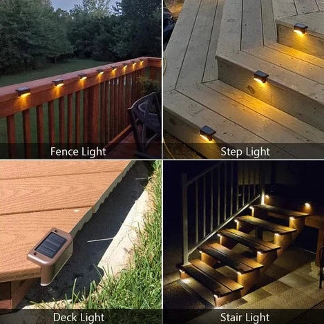 Solar Garden Lights | Outdoor Waterproof Stair Lights with Dusk to Dawn Sensor | Reliable Illumination for Safety 7