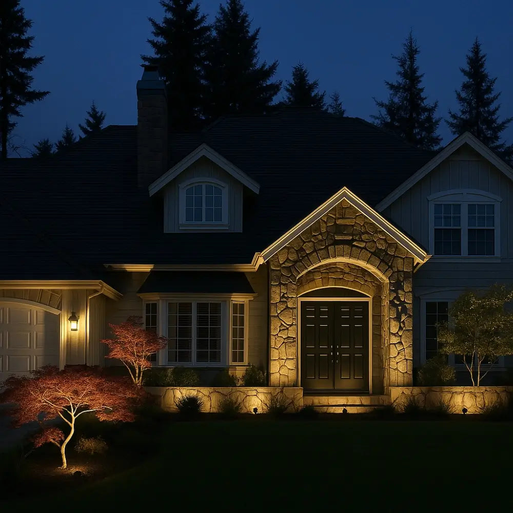 Solar Landscape Spotlights | Solar Powered Security Light with Adjustable Colors | Eco-Friendly Outdoor Illumination for Pathways 1