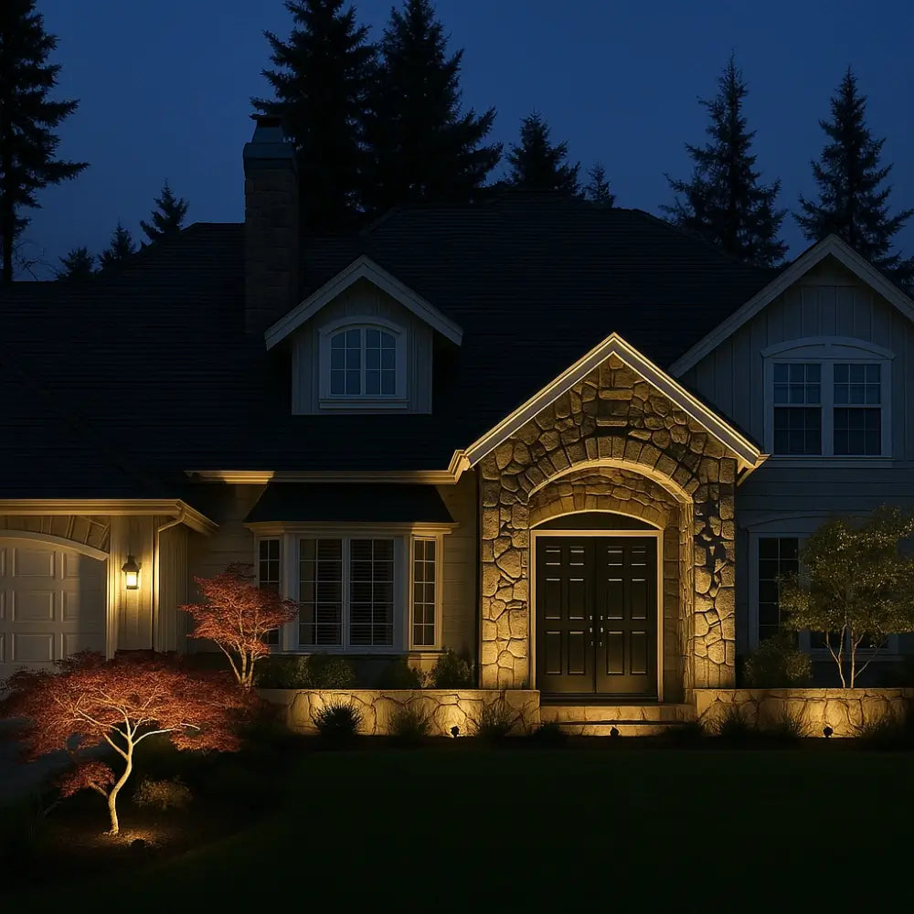 Solar Landscape Spotlights | Solar Powered Security Light with Adjustable Colors | Eco-Friendly Outdoor Illumination for Pathways 1