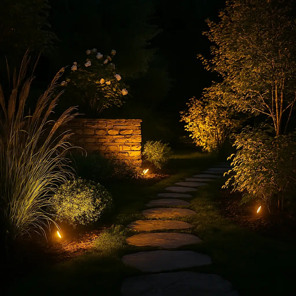 Solar Landscape Spotlights | Solar Powered Security Light with Adjustable Colors | Eco-Friendly Outdoor Illumination for Pathways 2