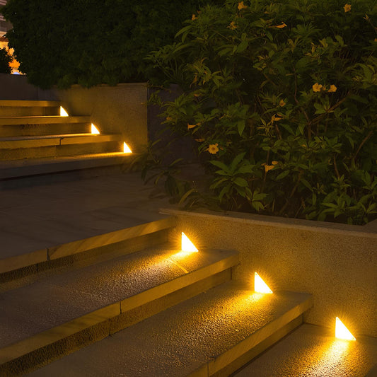 Solar Lights Outdoor | LED Stair Lights with Automatic Dusk Sensor | Weatherproof Illumination for Safe Steps 0