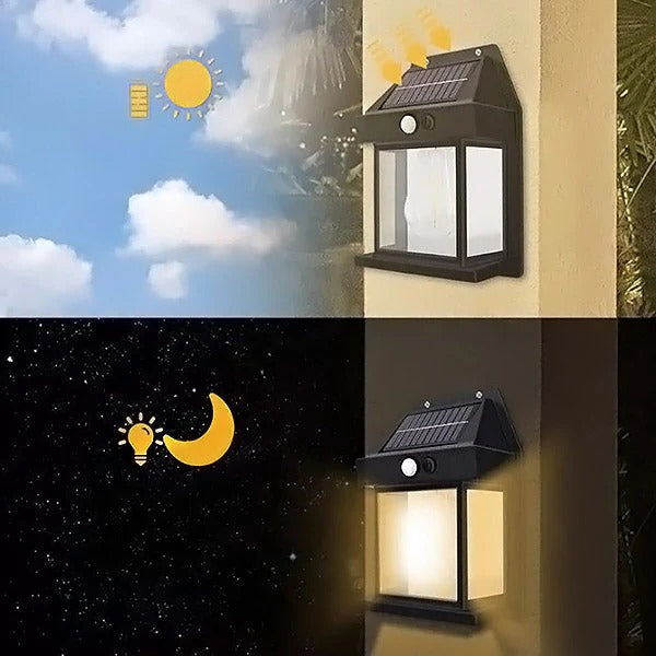 Solar Lights Outdoor | Solar LED Motion Sensor Light with Warm White LED | Weatherproof Design for Enhanced Safety 2
