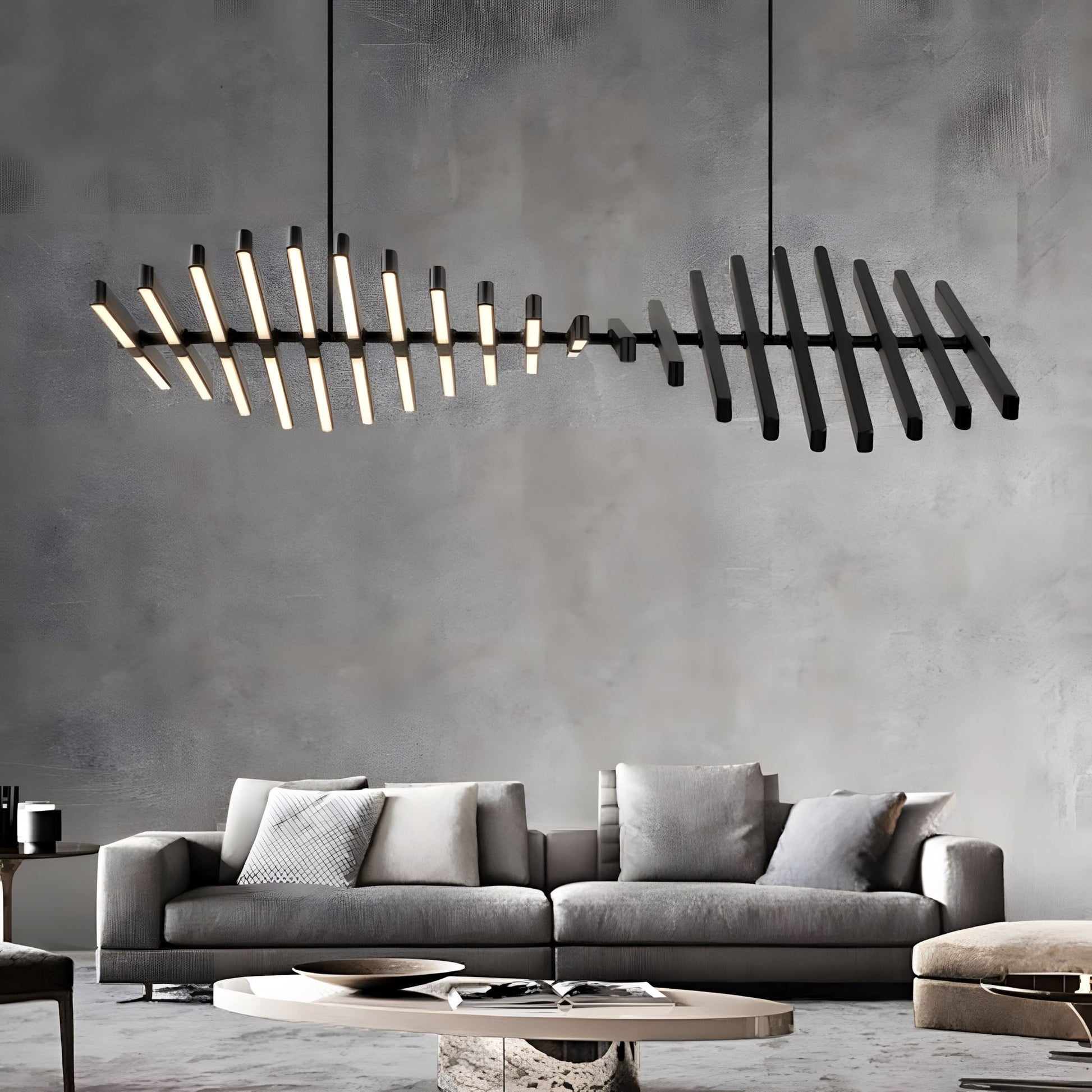 Sonata | Modern Chandelier Light with Adjustable Brightness & Color Temperature | Elegant Pendant for Dining Room Spaces 0