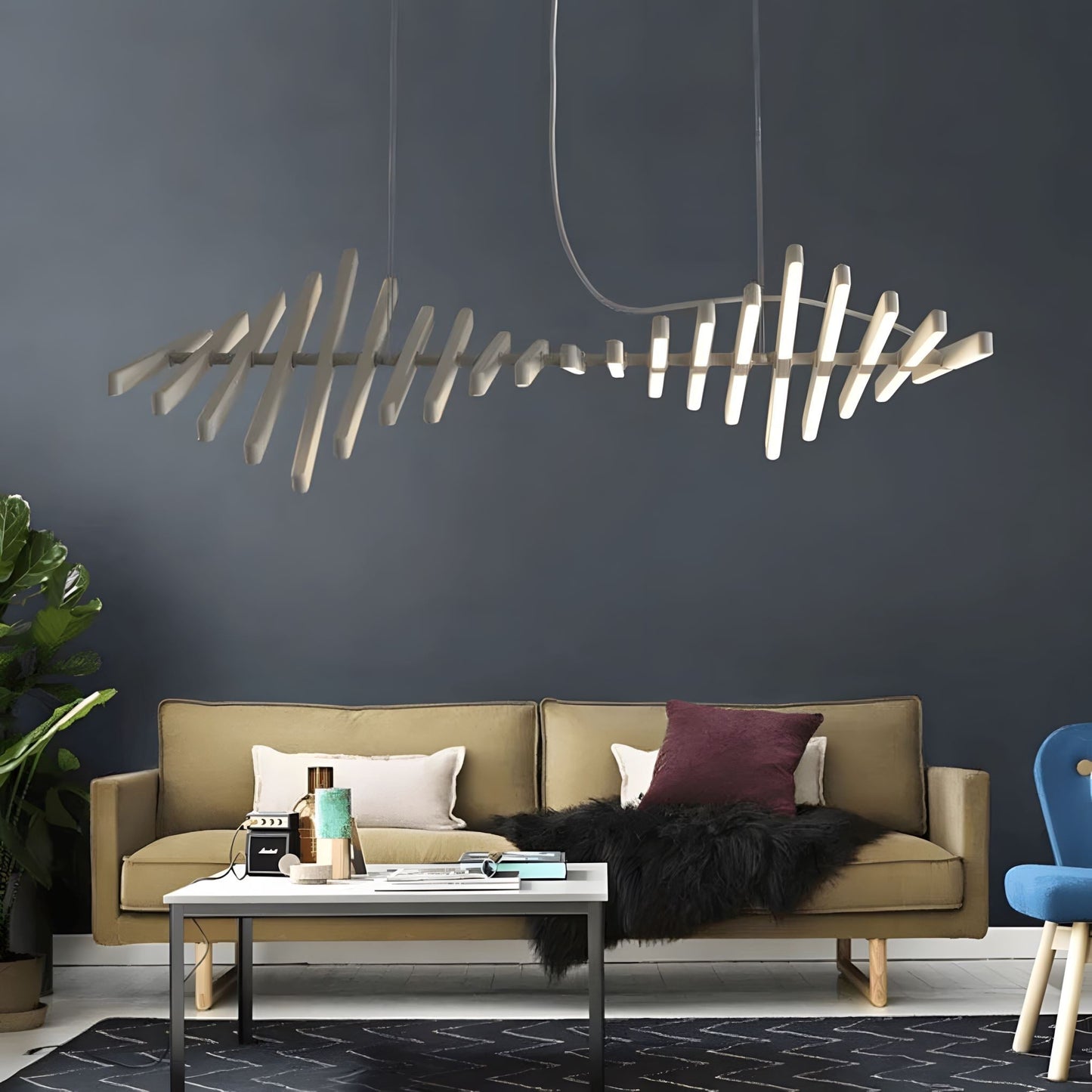 Sonata | Modern Chandelier Light with Adjustable Brightness & Color Temperature | Elegant Pendant for Dining Room Spaces 2