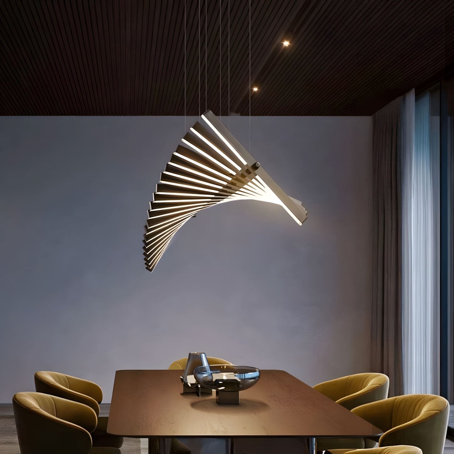 Sonata | Modern Chandelier Light with Adjustable Brightness & Color Temperature | Elegant Pendant for Dining Room Spaces 5