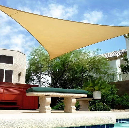 Stylish Shade Sails | Triangle Sun Shade Sail with UV Protection | Durable Polyester for Outdoor Patio Comfort 1