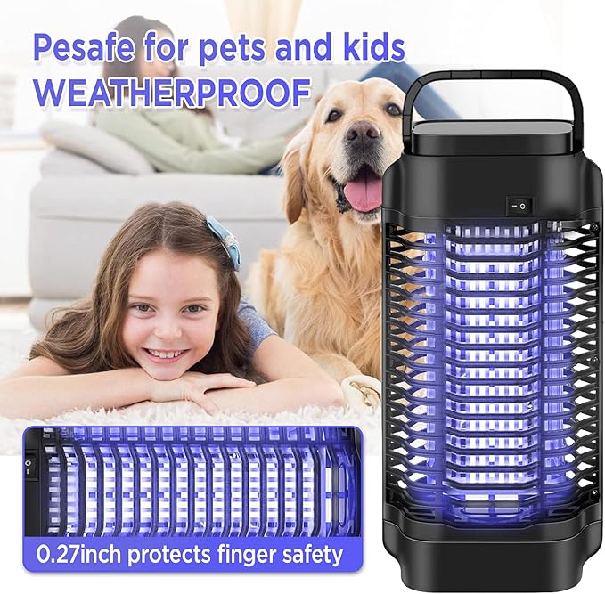 Ultimate Insect Zapper | Electric Bug Zapper Light with 4200V Power | Quiet Indoor & Outdoor Protection for Mosquitoes 1