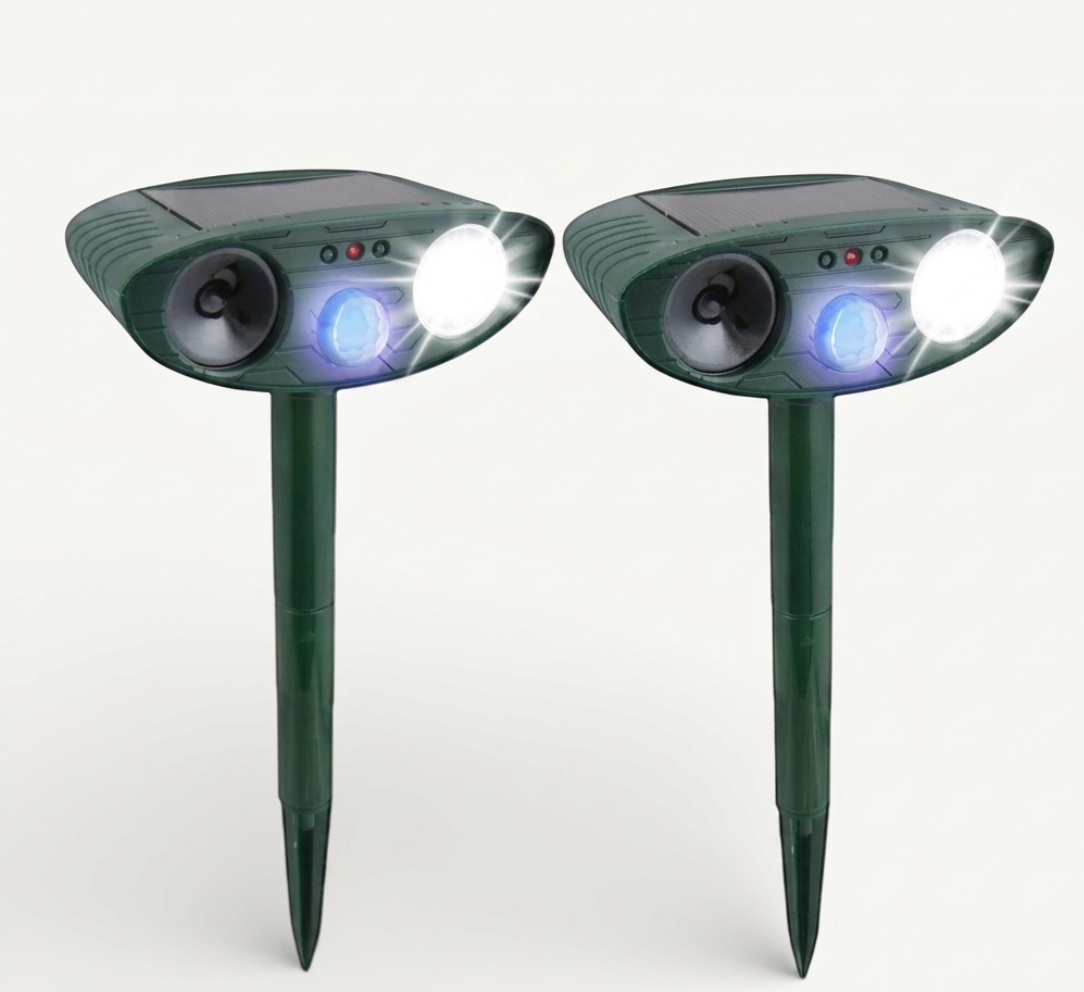 EcoGuard | Ultrasonic Rabbit Repellent for Garden with Solar Power | Humane Rabbit Deterrent for Effective Outdoor Protection