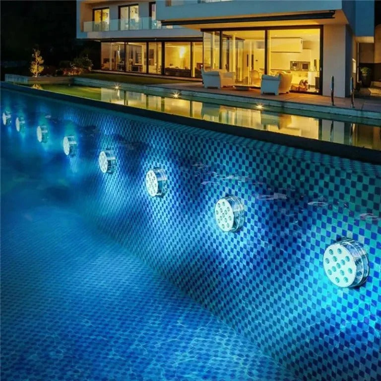 Vibrant Submersible LED Pool Light with Remote Control & 16 Color Options | Perfect for Swimming Pools, Fountains, and Aquariums 0