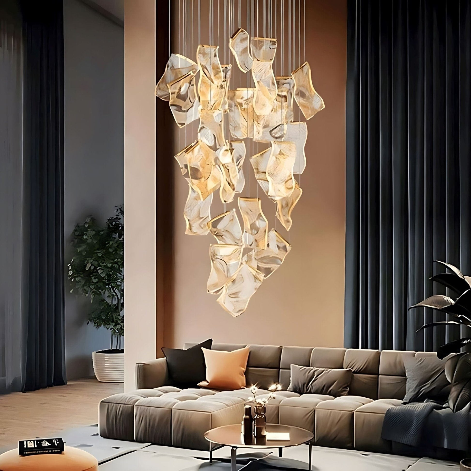Zephyr Collection | Modern Chandelier Light with Adjustable Brightness | Elegant Design for Any Room 0